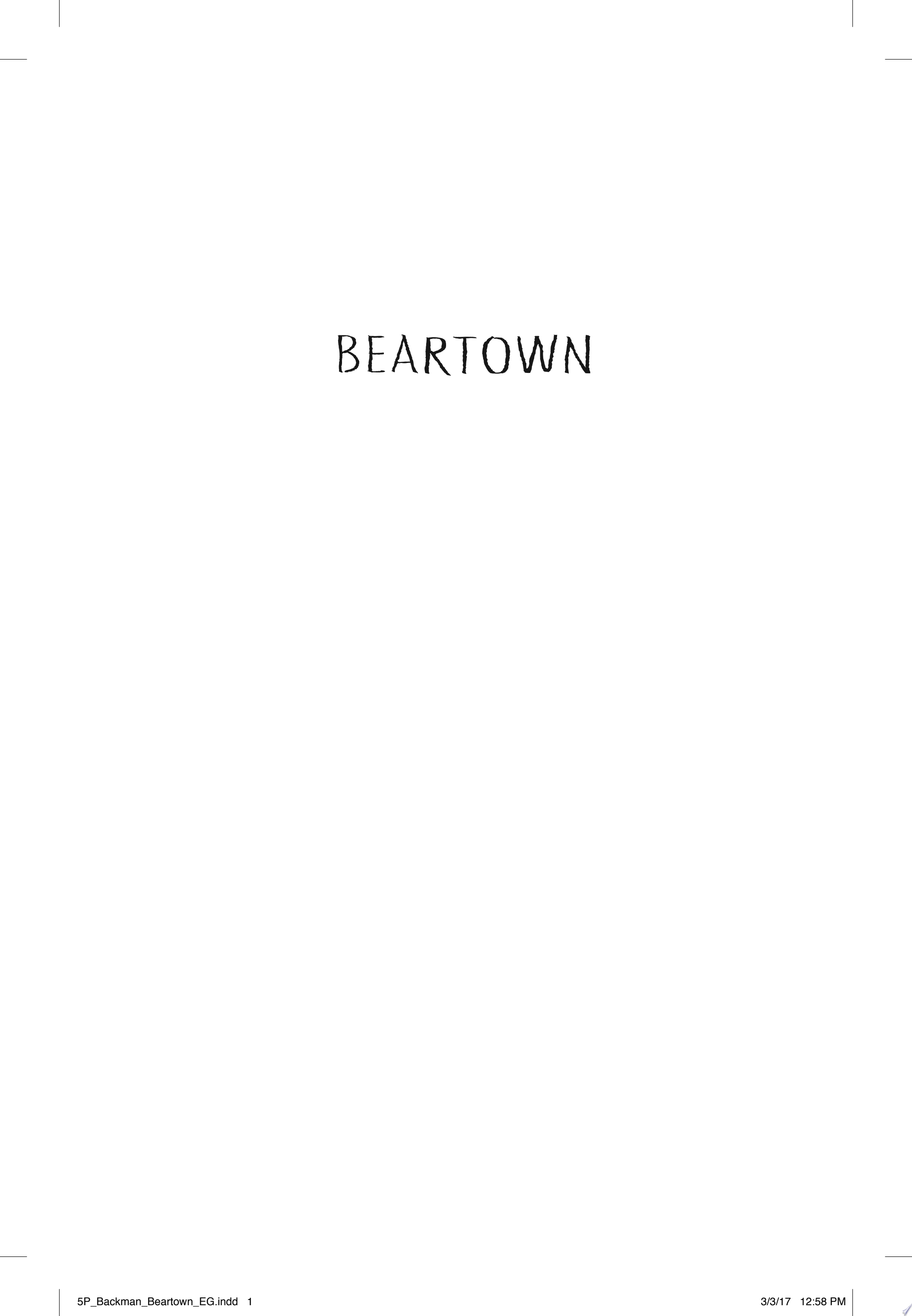 Image for "Beartown"